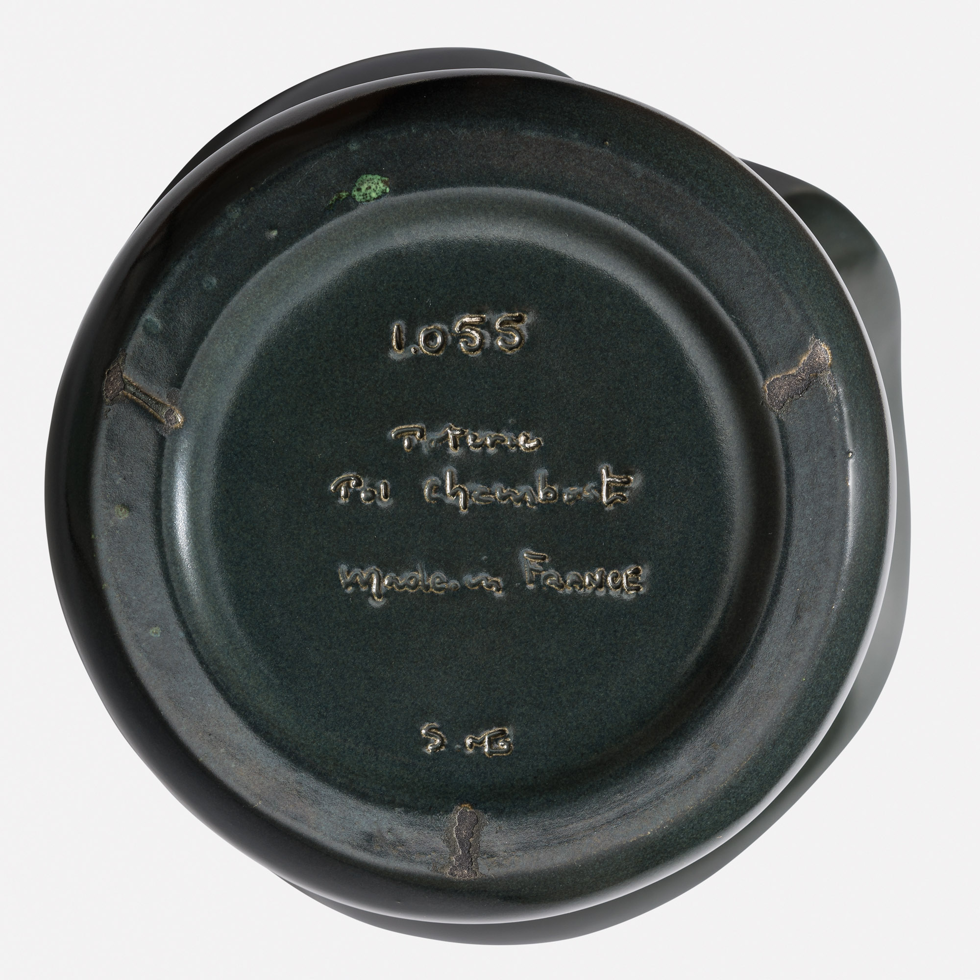 CHAMBOST_VASE_COROLLE_1055_GRIS_VERT_JAUNE_SIGN copie