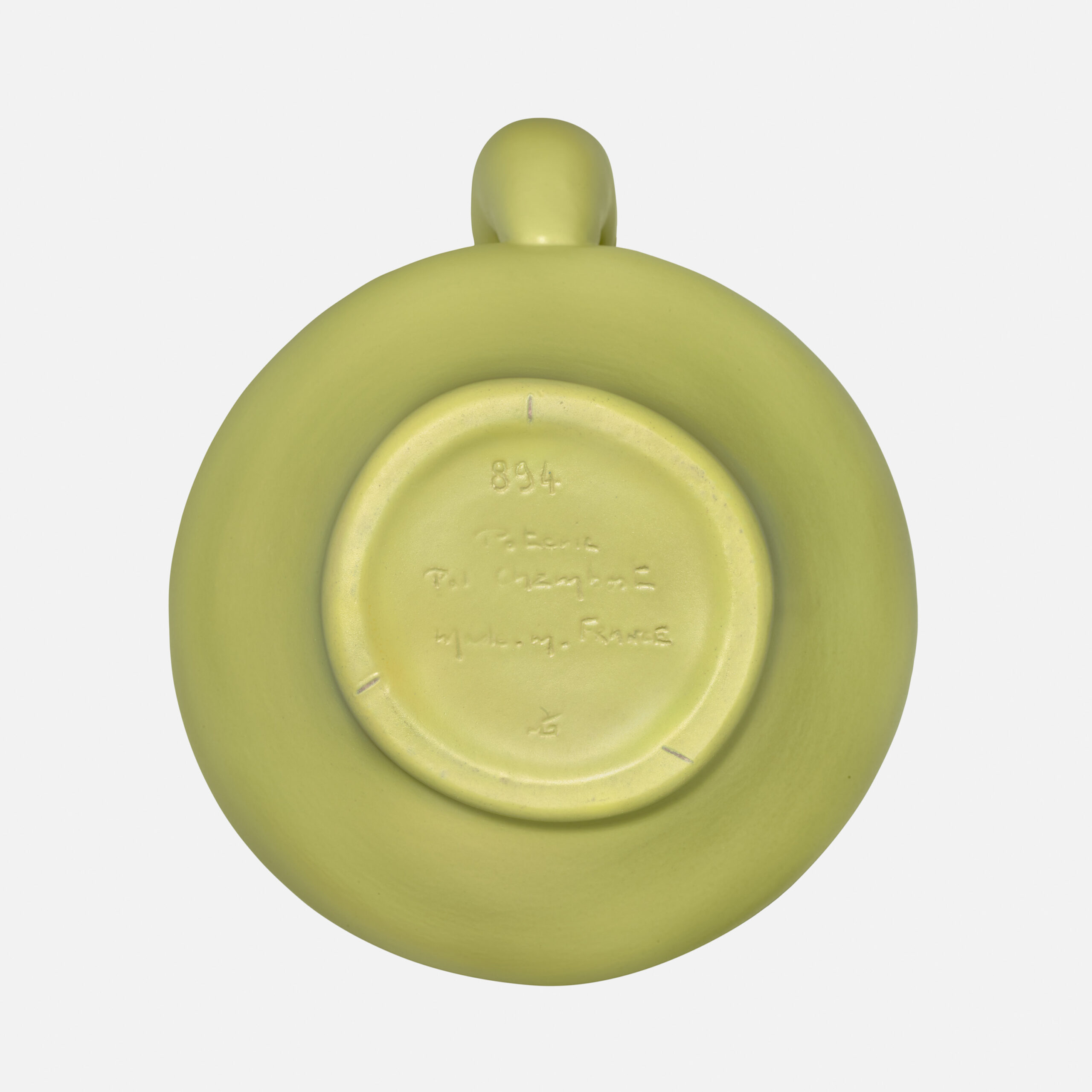 CHAMBOST_VASE_PICHET_ESCARGOT_894_JAUNE_BLANC_SIGN