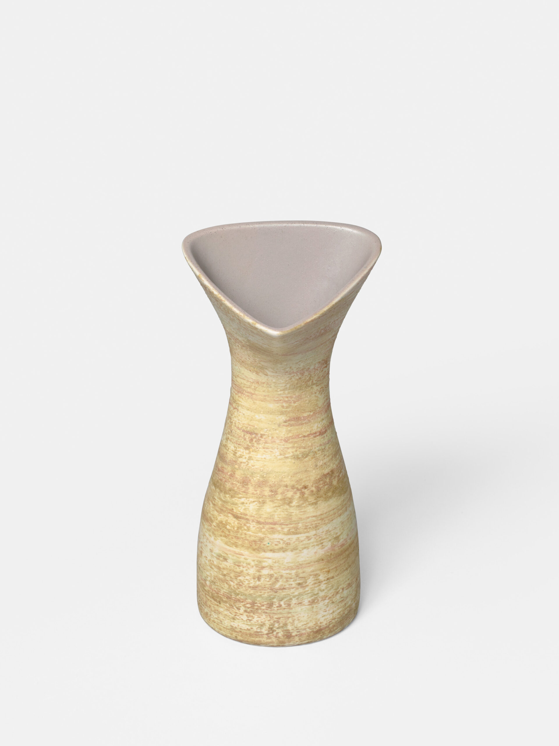 CHAMBOST_VASE_PICHET_TRIANGLE_2000_VERT_BRUN_GRIS_FACEC