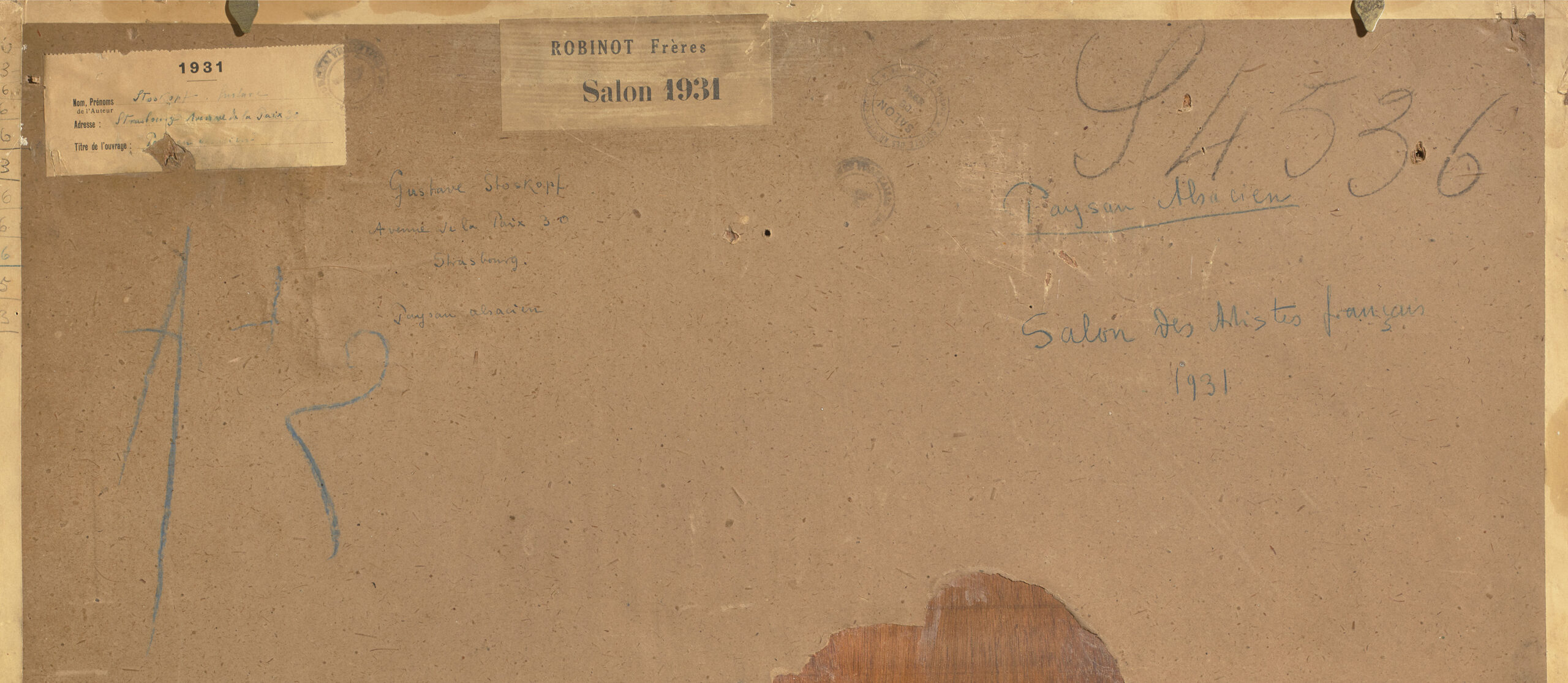 STOSKOPF_PAYSAN_ALSACIEN_1930_INSCRIPTION