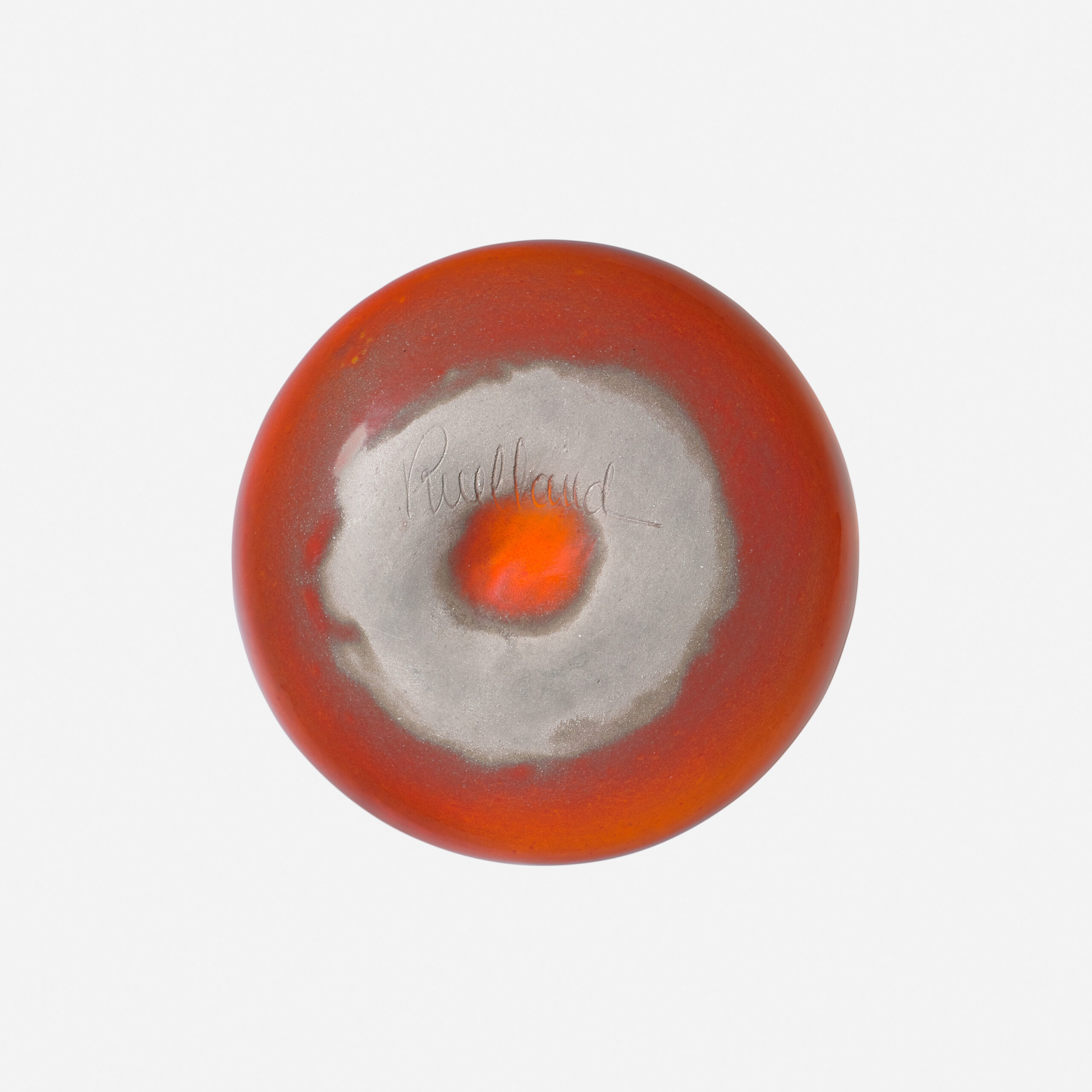 RUELLAND_VASE_APLATI_GM_ORANGE_CORAIL_SIGN