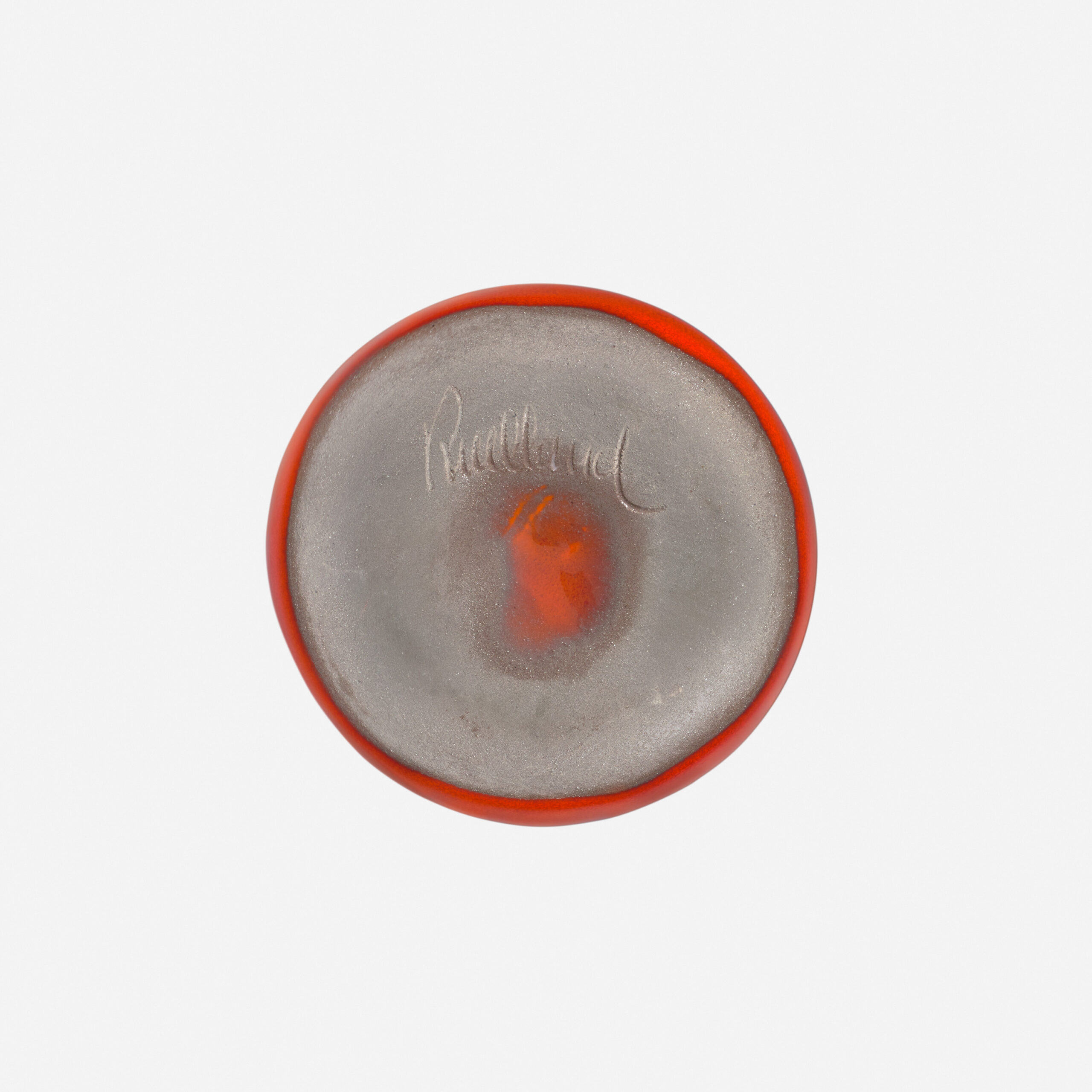RUELLAND_VASE_APLATI_MM_ORANGE_CORAIL_SIGN