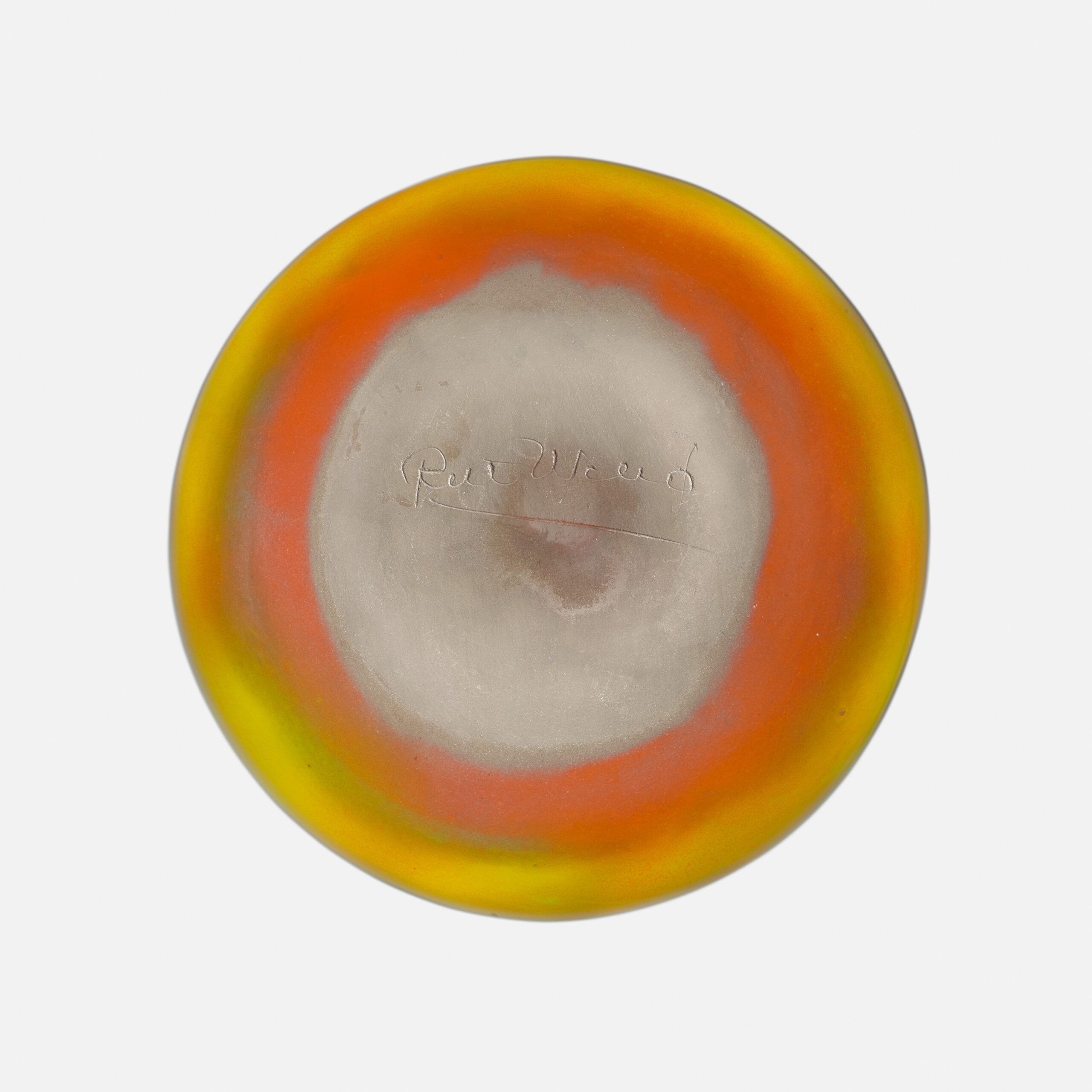 RUELLAND_VASE_POMME_MONUMENTAL_JAUNE_ORANGE_SIGN