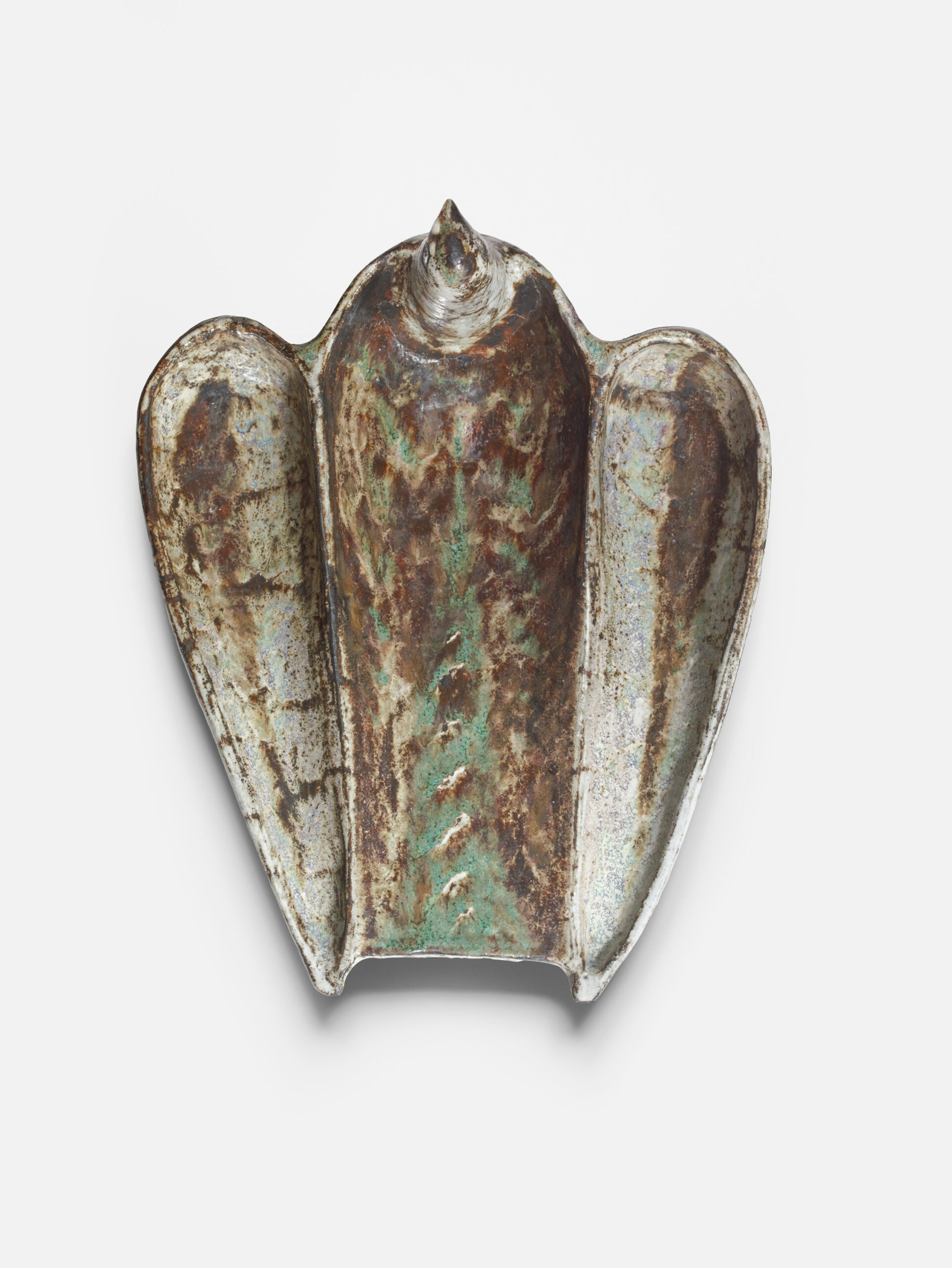 DERVAL_COUPE_OISEAU_TRIPLE_BLANC_BRUN_VERT_DESSUS